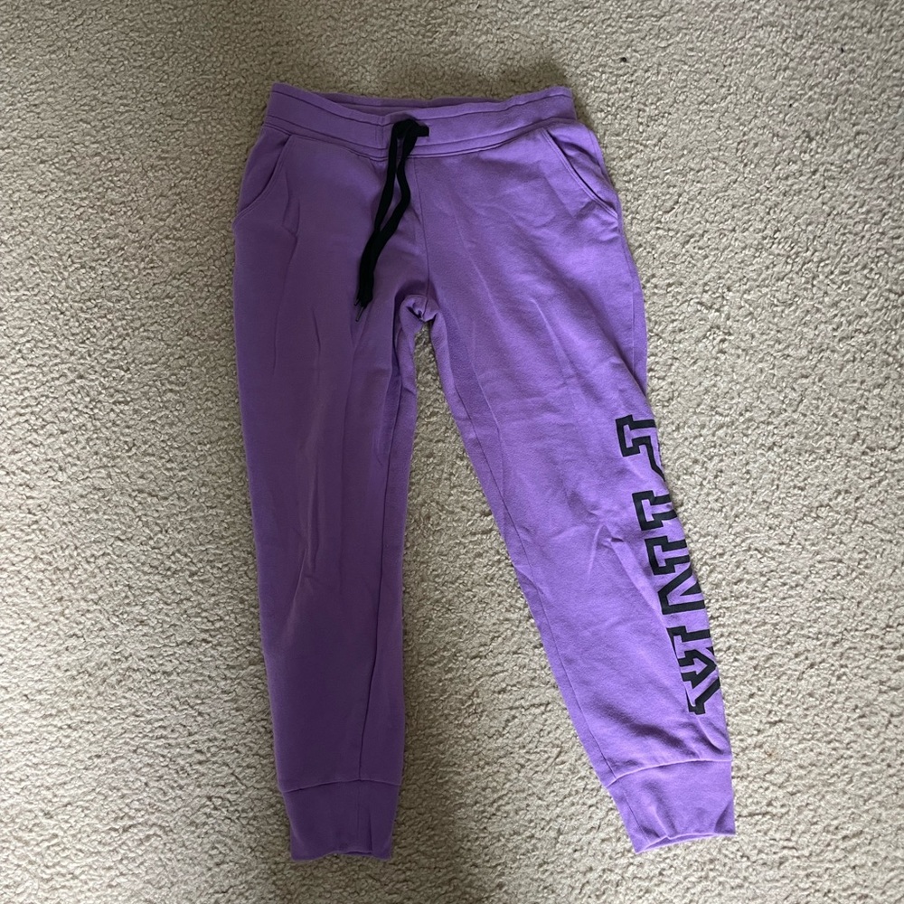 purple VS PINK sweatpants